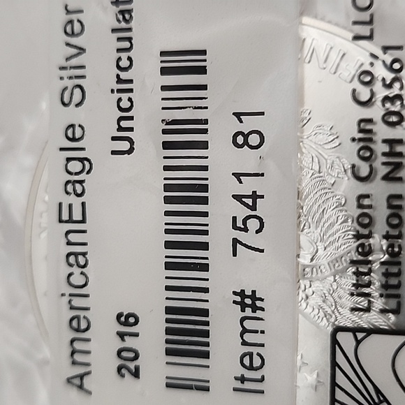 2016 American Eagle Silver Dollar Uncirculated 1 oz NWT - Picture 2 of 7